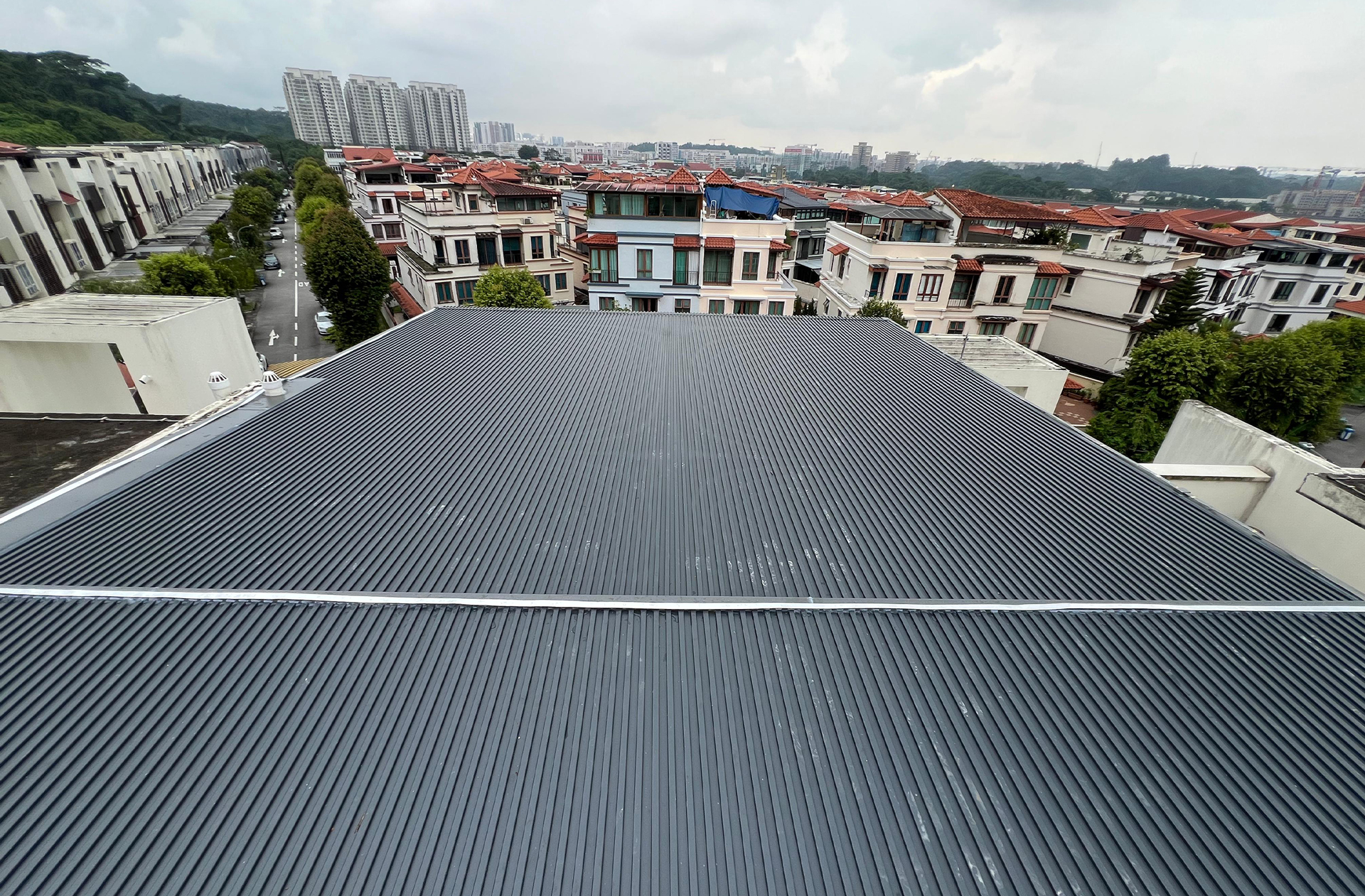 aluminium flat roof